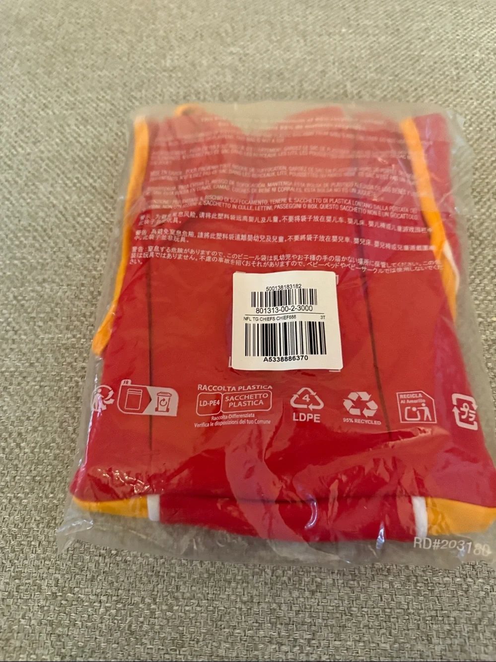Old Navy Red Kansas City Chiefs Graphic Mesh Dress l
